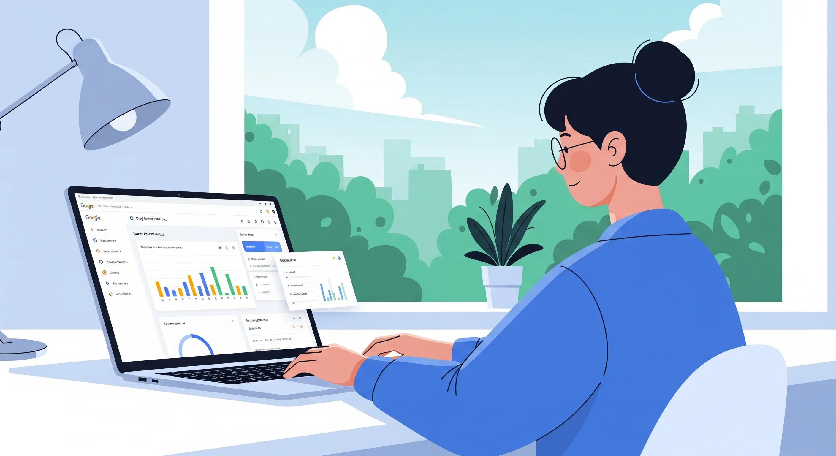 Illustration von nachhaltiger Technologie